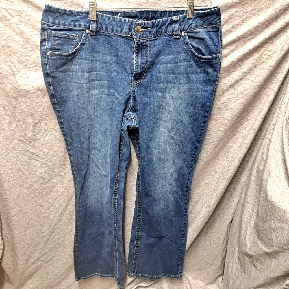 Lane Bryant Slim Boot women's embellished bootcut jeans size 20